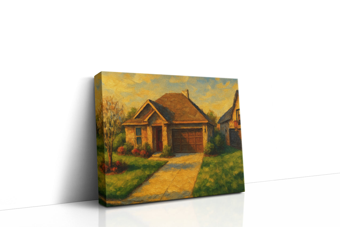 Mockup of 4614 4th St, Brownwood, TX 76801 oil painting on canvas