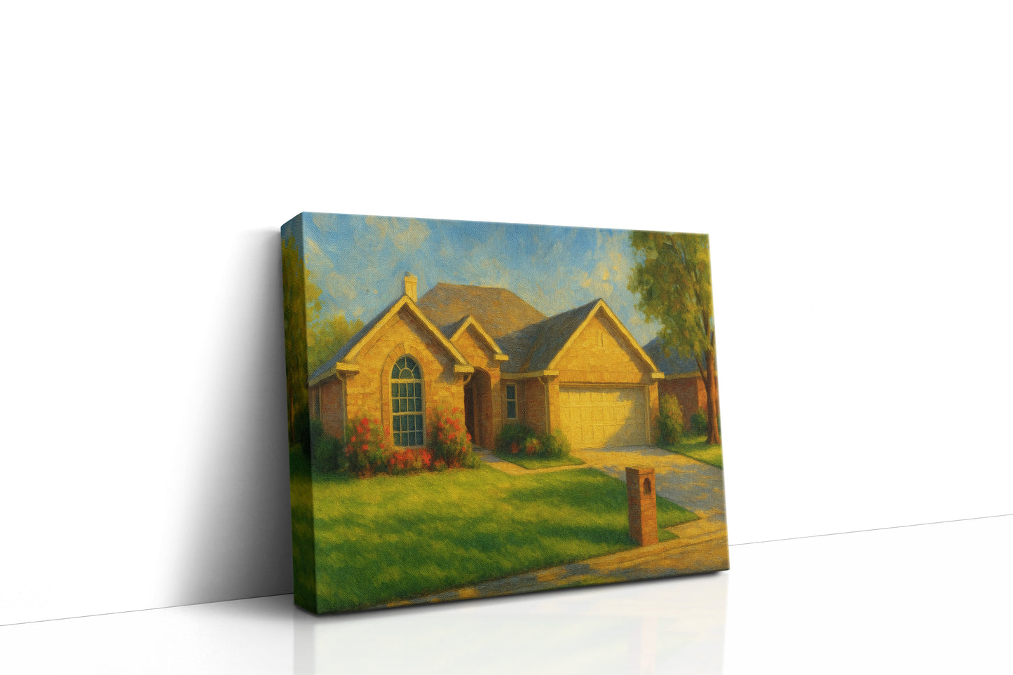 Mockup of 4614 Kay Dr, Brownwood, TX 76801 oil painting on canvas