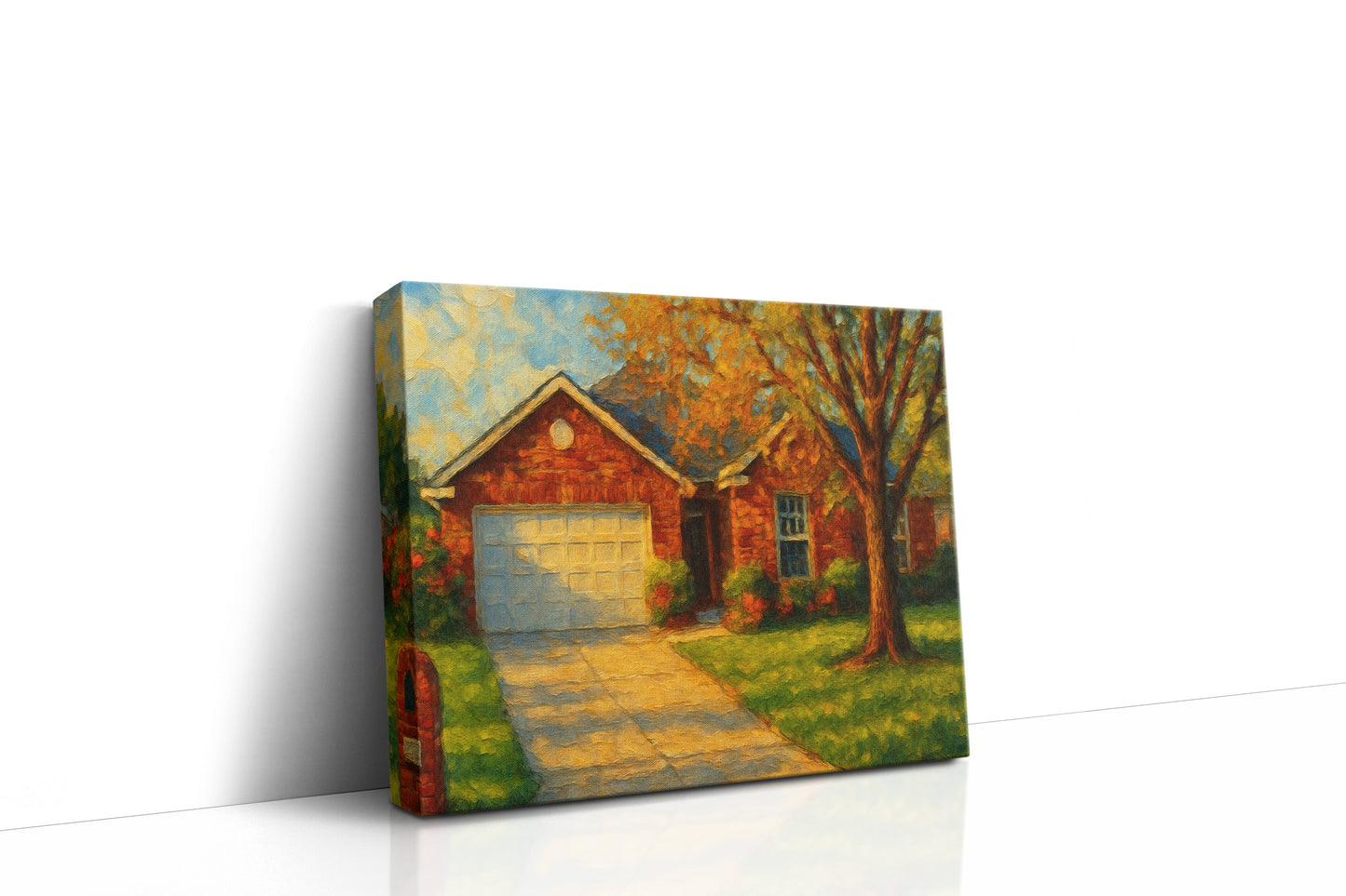 Mockup of 4616 Kay Dr, Brownwood, TX 76801 oil painting on canvas