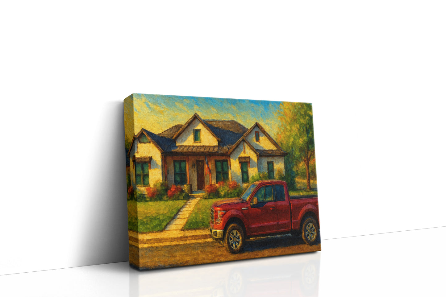 Mockup of 4618 4th St, Brownwood, TX 76801 oil painting on canvas