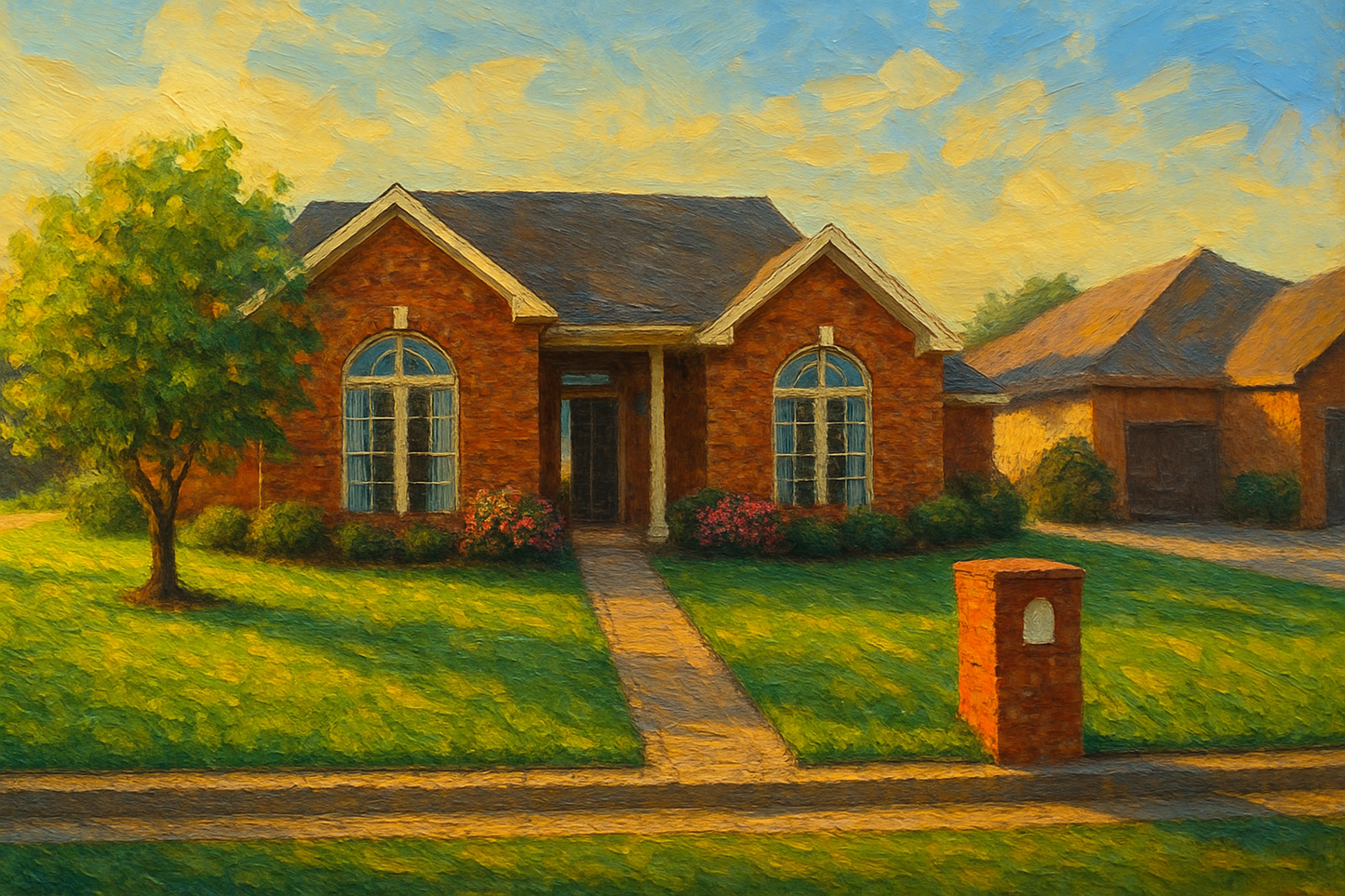 Oil painting of 4619 Kay Dr, Brownwood, TX 76801