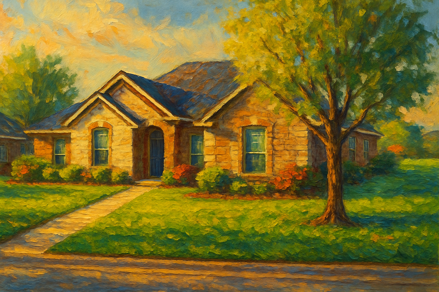 Oil painting of 4620 Kay Dr, Brownwood, TX 76801