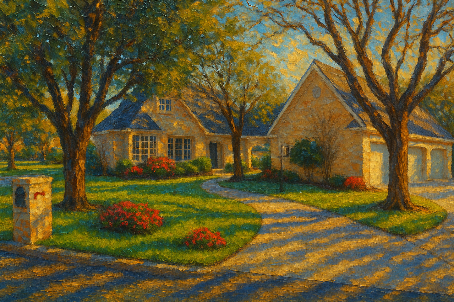 Oil painting of 5 Asbury Ct, Brownwood, TX 76801