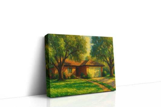 Mockup of 103 Ivanhoe Ln, Brownwood, TX 76801 oil painting on canvas
