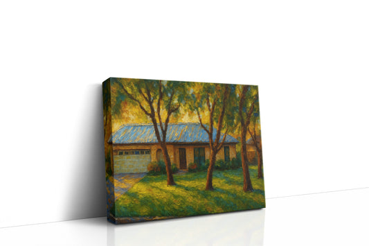 Mockup of 111 Ivanhoe Ln, Brownwood, TX 76801 oil painting on canvas