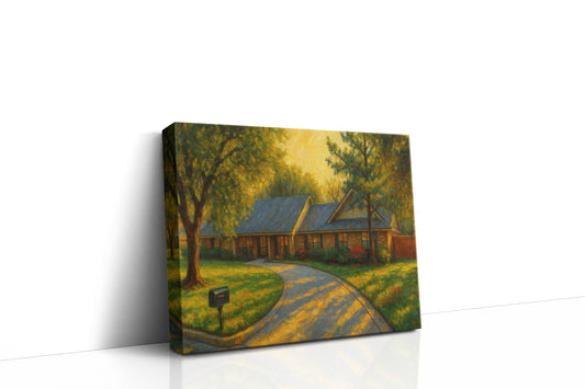 Mockup of 11 Stonebrook Ct, Brownwood, TX 76801 oil painting on canvas