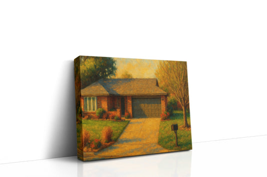 Mockup of 1403 Southgate Dr, Brownwood, TX 76801 oil painting on canvas