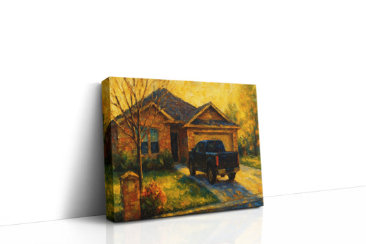 Mockup of 1502 Southgate Dr, Brownwood, TX 76801 oil painting on canvas