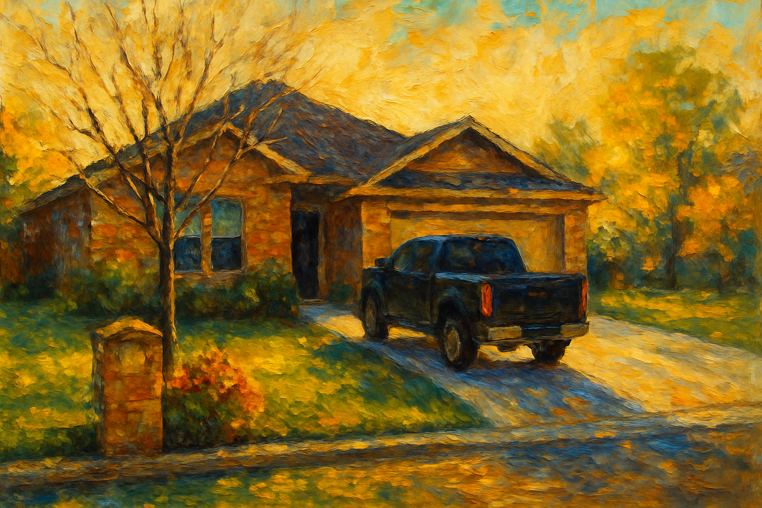 Oil painting of 1502 Southgate Dr, Brownwood, TX 76801