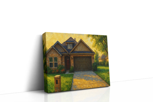 Mockup of 1504 Southgate Dr, Brownwood, TX 76801 oil painting on canvas