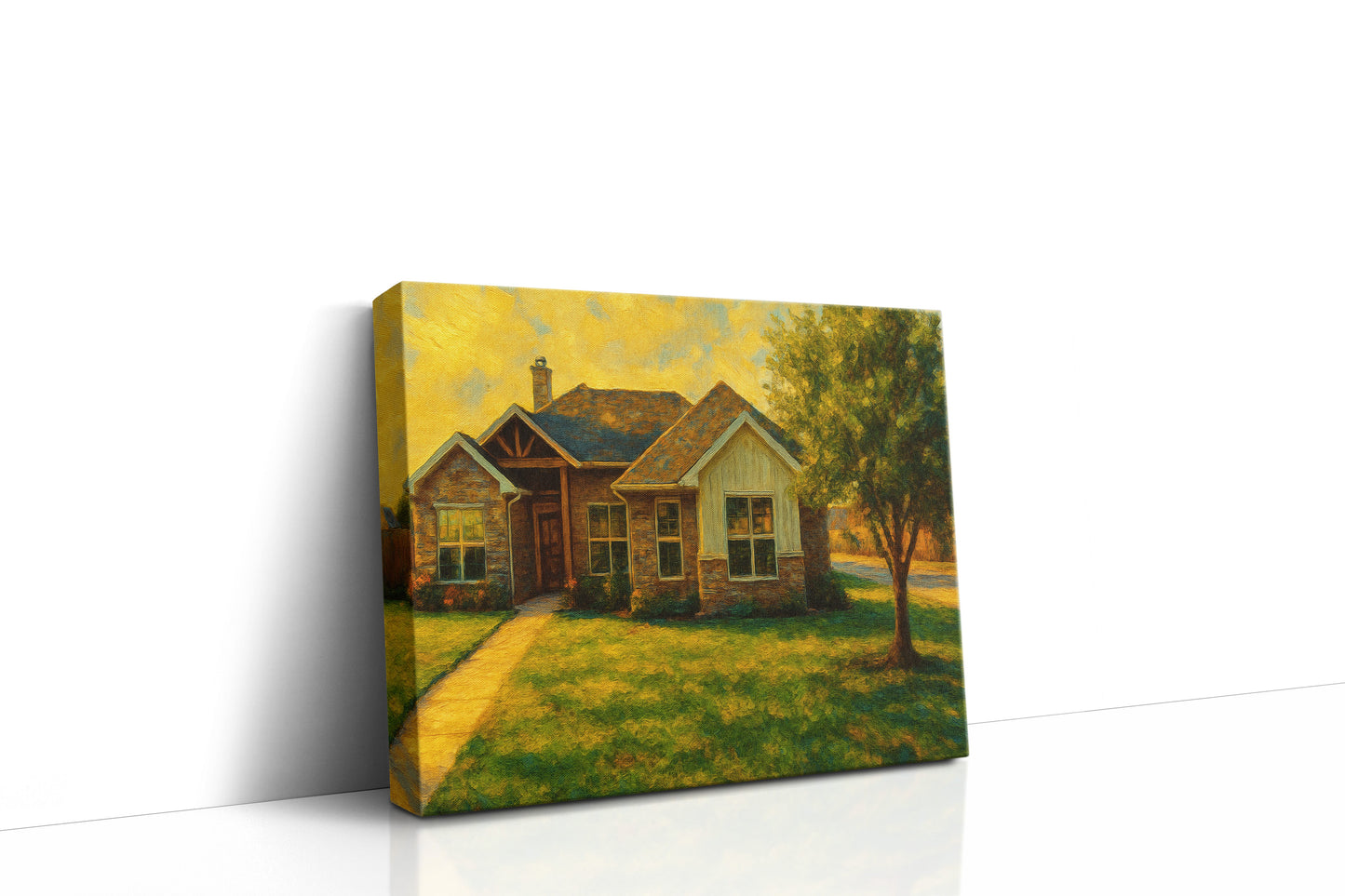 Mockup of 1506 Southgate Dr, Brownwood, TX 76801 oil painting on canvas