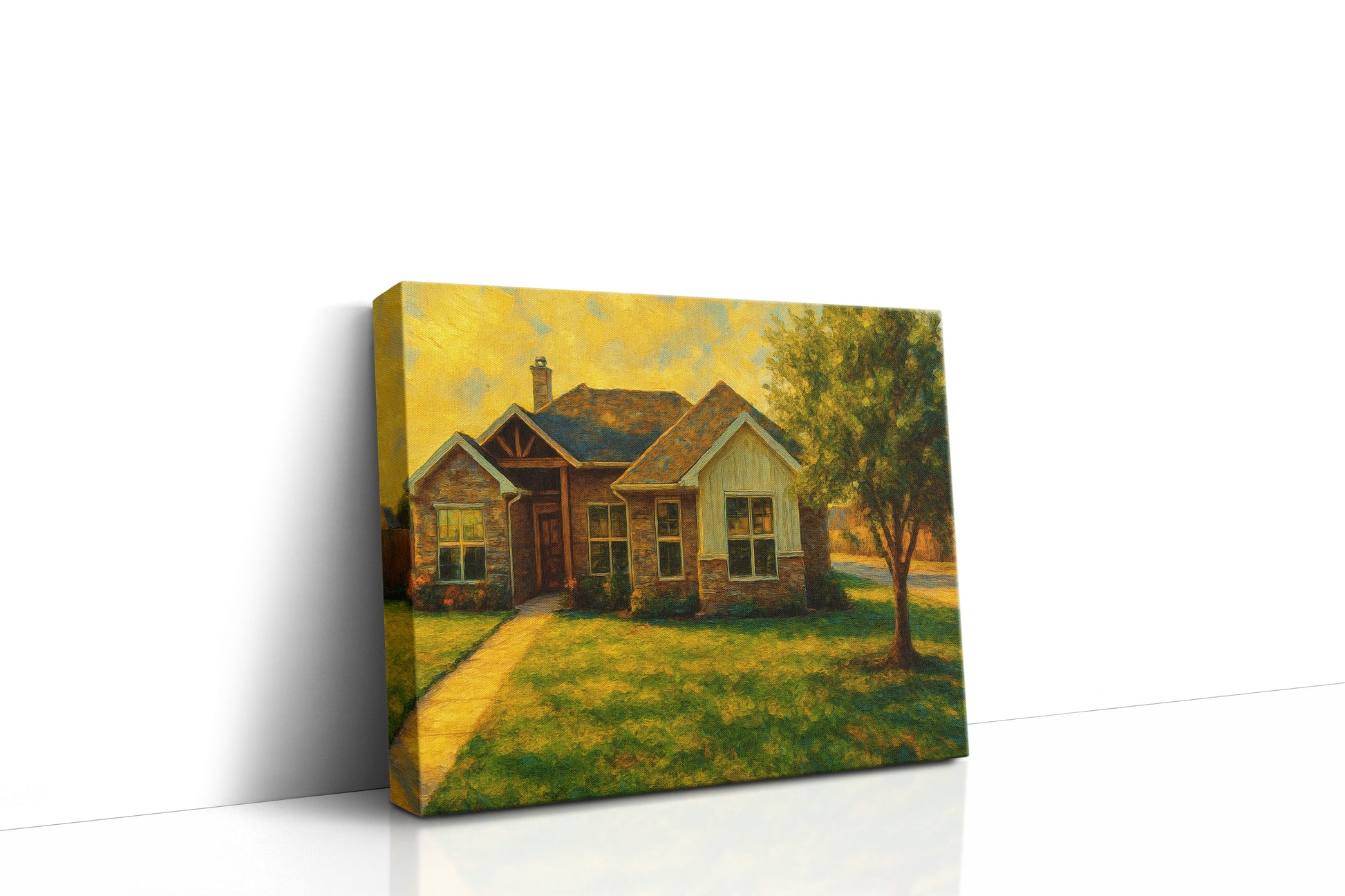 Mockup of 1506 Southgate Dr, Brownwood, TX 76801 oil painting on canvas