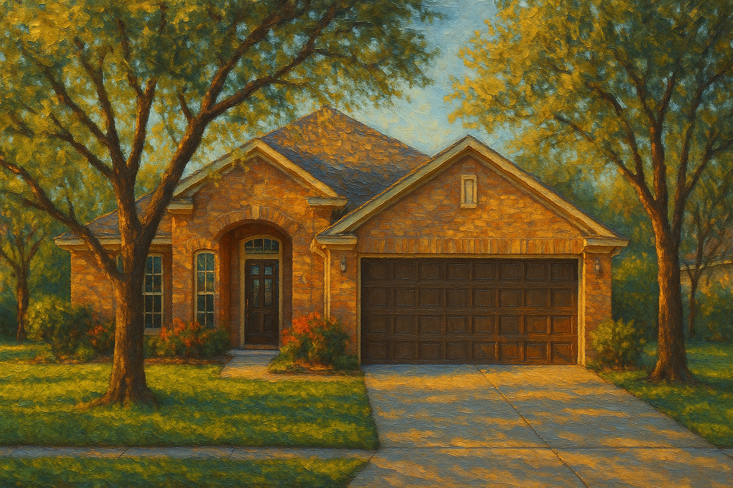 Oil painting of 1602 Southgate Dr, Brownwood, TX 76801