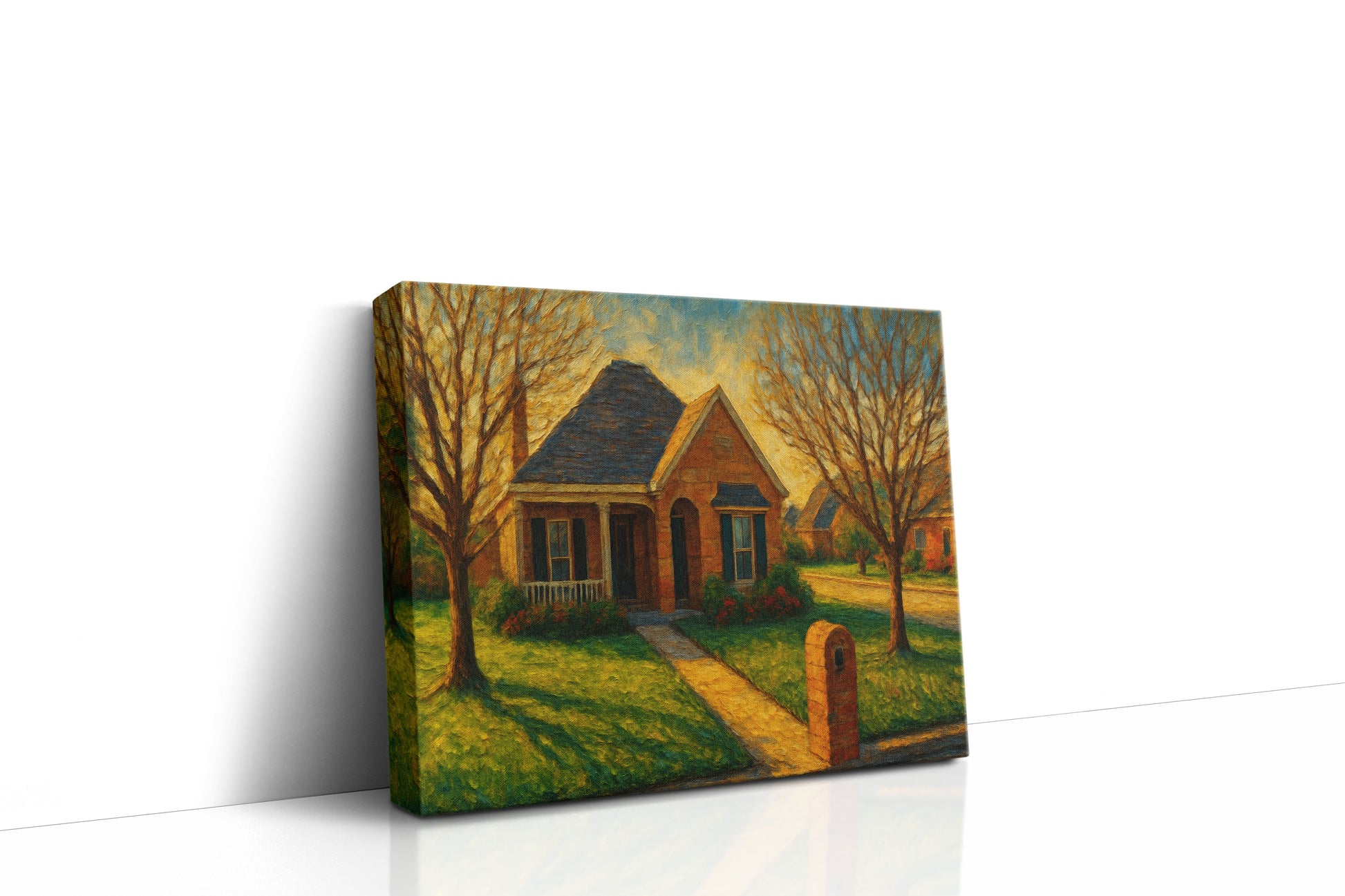 Mockup of 1608 Southgate Dr, Brownwood, TX 76801 oil painting on canvas