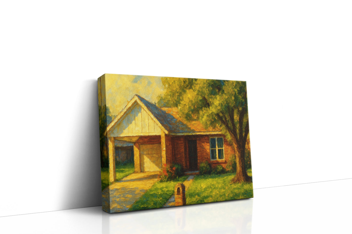 Mockup of 1609 Southgate Dr, Brownwood, TX 76801 oil painting on canvas