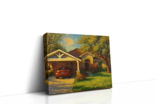 Mockup of 1611 Southgate Dr, Brownwood, TX 76801 oil painting on canvas