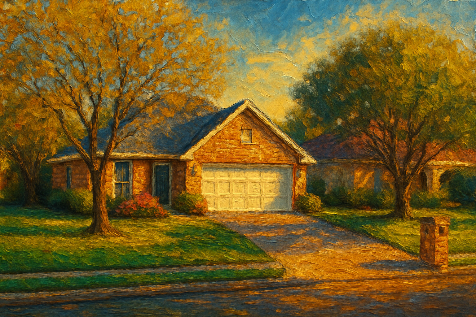 Oil painting of 1613 Southgate Dr, Brownwood, TX 76801