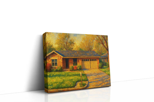 Mockup of 1703 Southgate Dr, Brownwood, TX 76801 oil painting on canvas