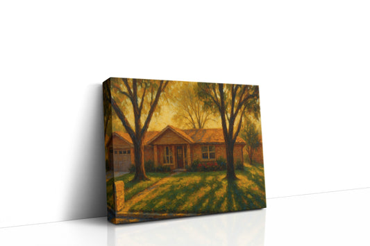 Mockup of 1704 Southgate Dr, Brownwood, TX 76801 oil painting on canvas