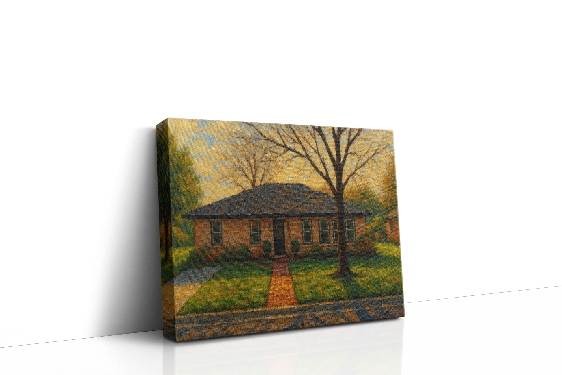 Mockup of 1704 Tulane Dr, Brownwood, TX 76801 oil painting on canvas