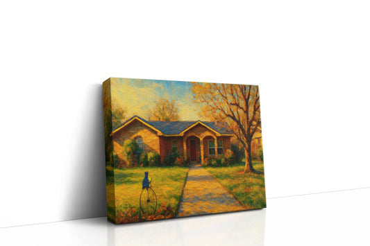 Mockup of 1705 Woodridge Dr, Brownwood, TX 76801 oil painting on canvas
