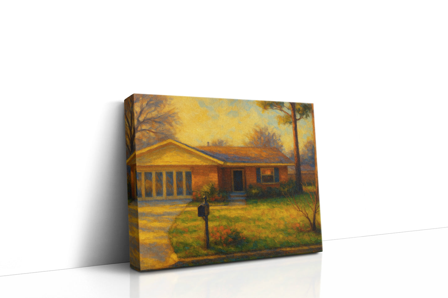 Mockup of 1706 Southgate Dr, Brownwood, TX 76801 oil painting on canvas