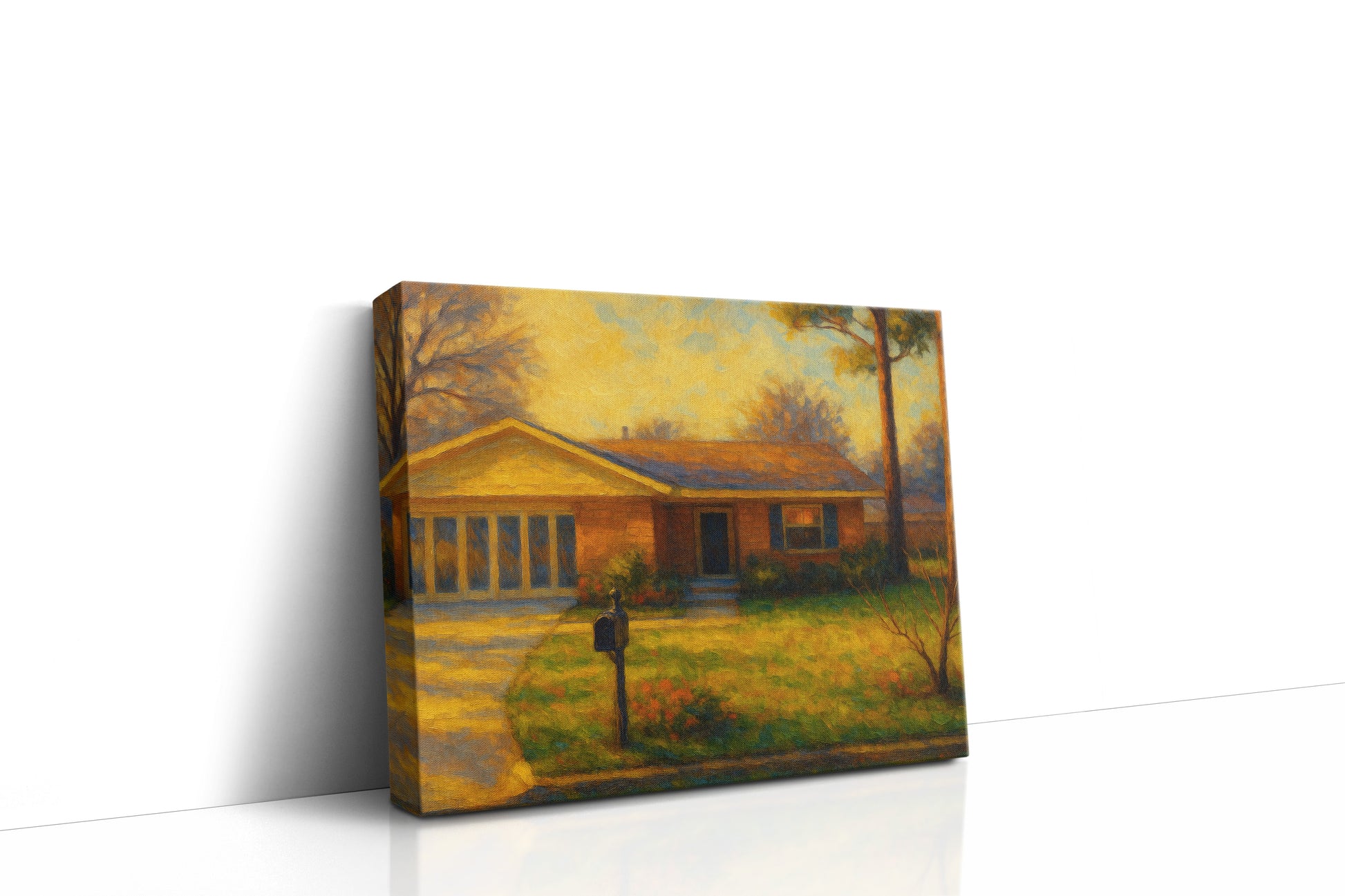 Mockup of 1706 Southgate Dr, Brownwood, TX 76801 oil painting on canvas