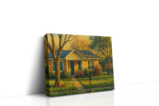 Mockup of 1706 Tulane Dr, Brownwood, TX 76801 oil painting on canvas