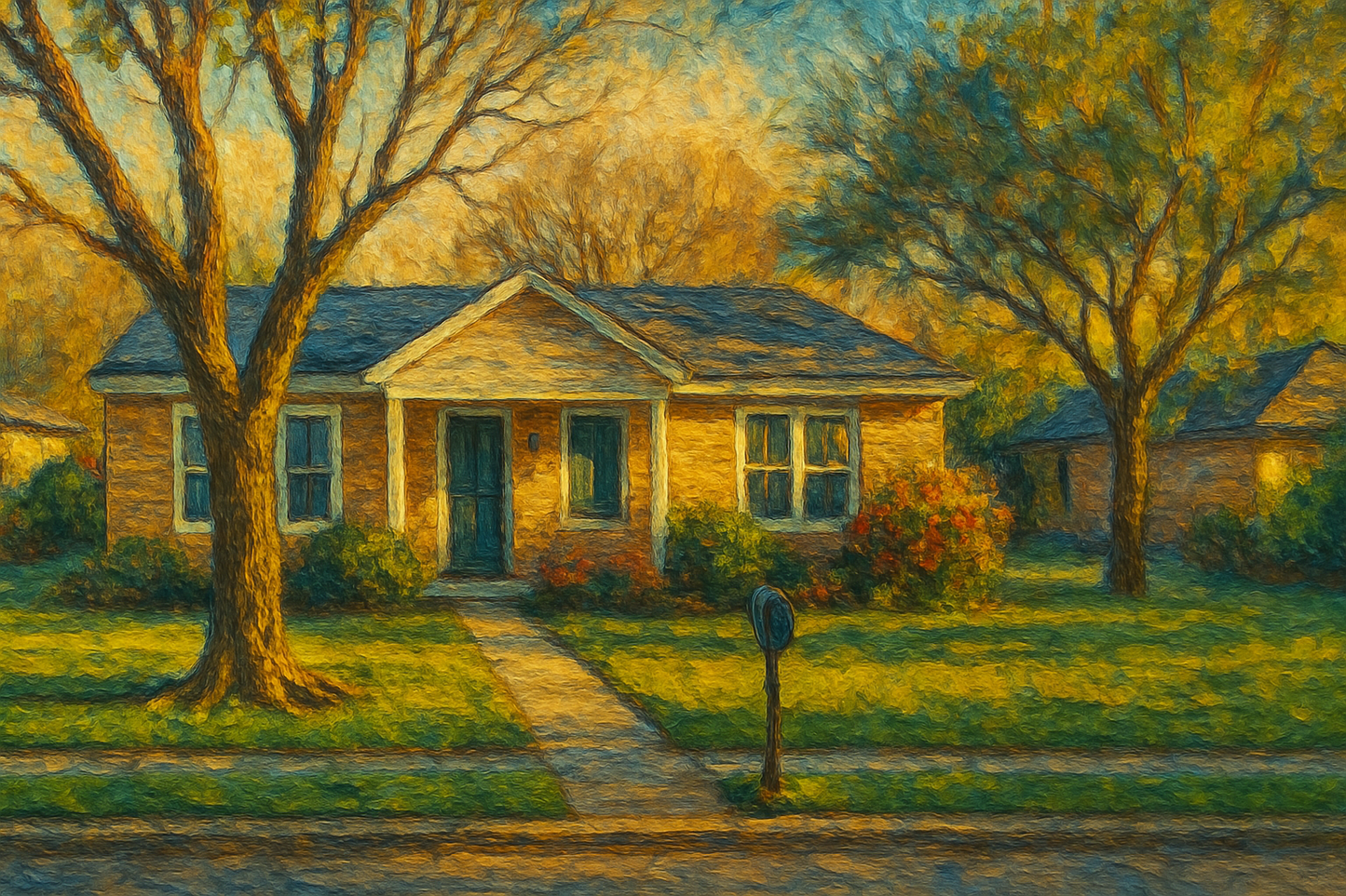 Oil painting of 1706 Tulane Dr, Brownwood, TX 76801