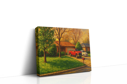 Mockup of 1707 Southgate Dr, Brownwood, TX 76801 oil painting on canvas