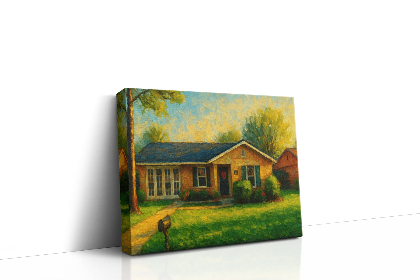 Mockup of 1708 Southgate Dr, Brownwood, TX 76801 oil painting on canvas