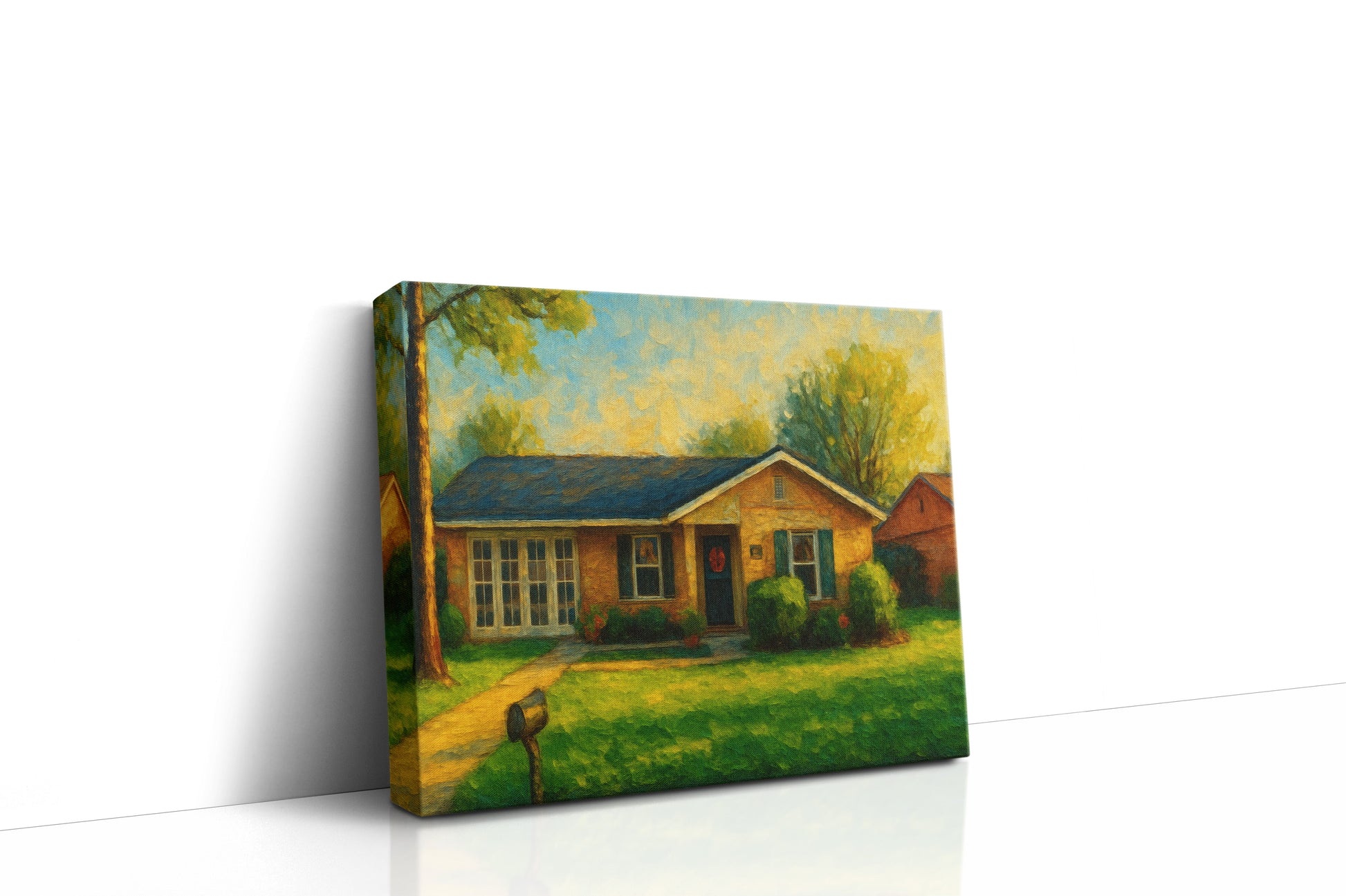 Mockup of 1708 Southgate Dr, Brownwood, TX 76801 oil painting on canvas