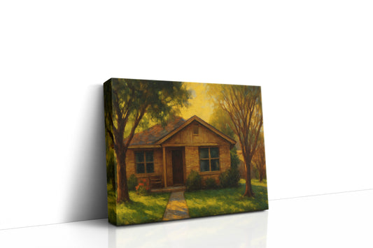 Mockup of 1708 Tulane Dr, Brownwood, TX 76801 oil painting on canvas