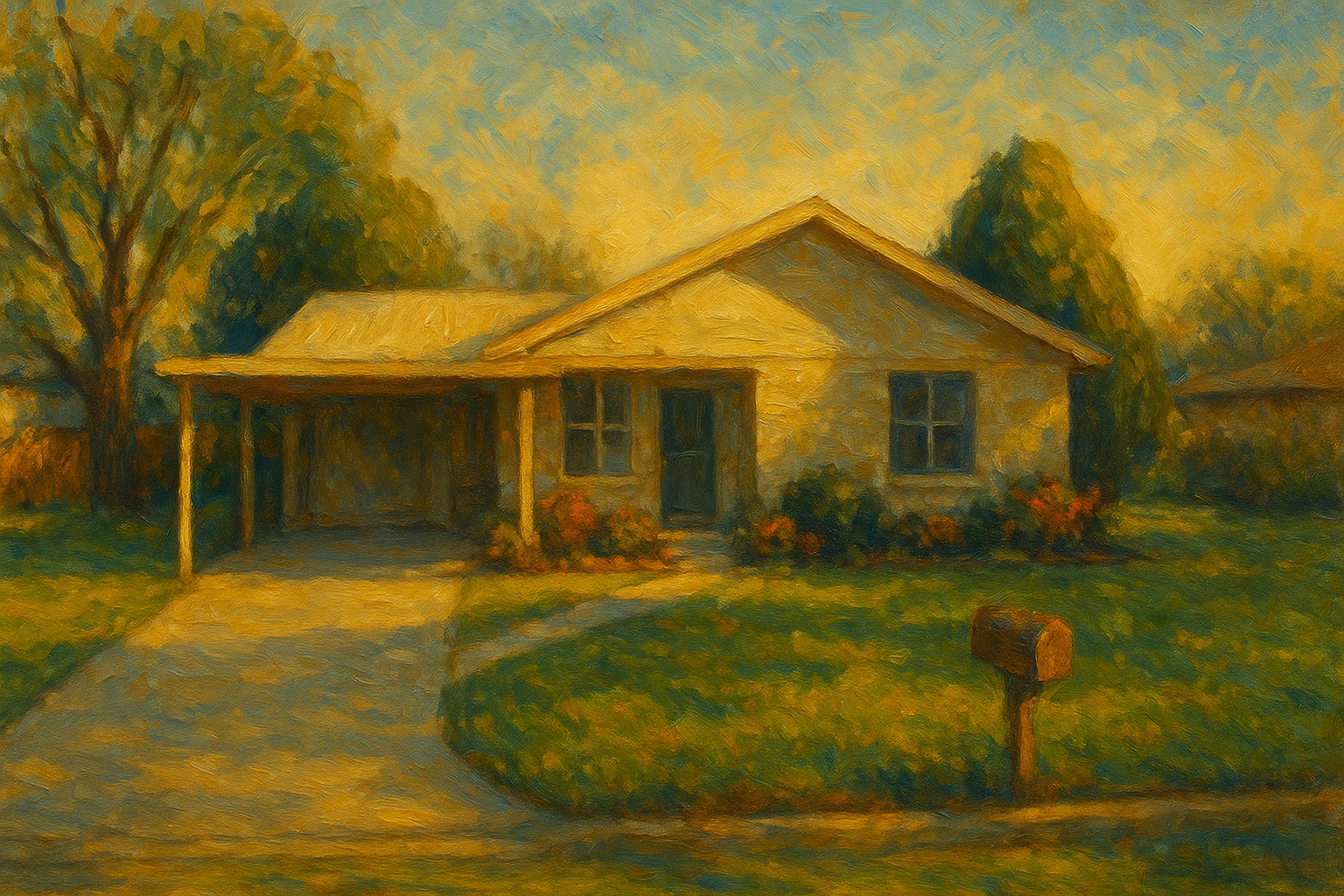 Oil painting of 1710 Tulane Dr, Brownwood, TX 76801