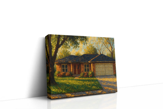 Mockup of 1711 Southgate Dr, Brownwood, TX 76801 oil painting on canvas
