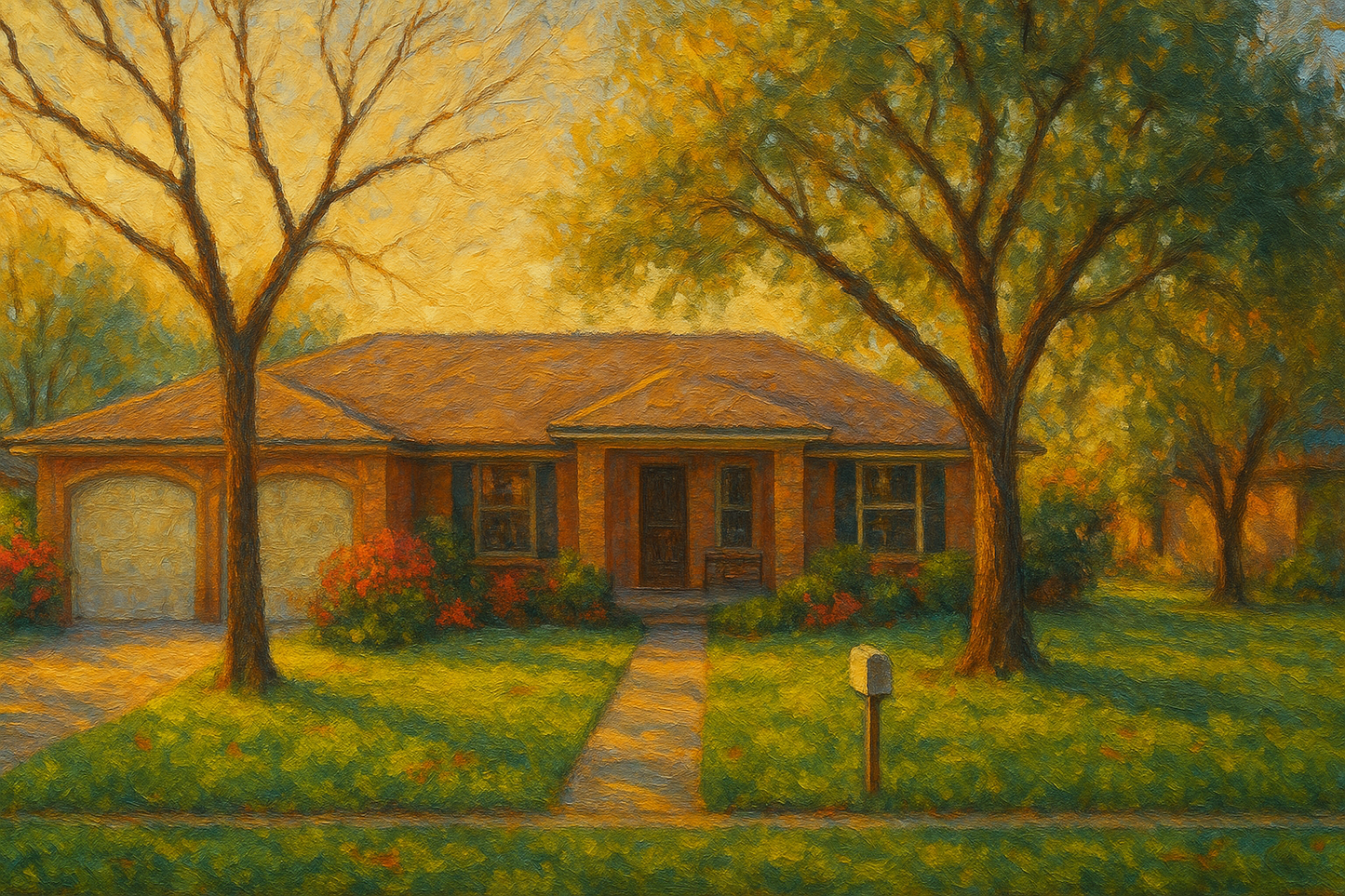 Oil painting of 1712 Southgate Dr, Brownwood, TX 76801