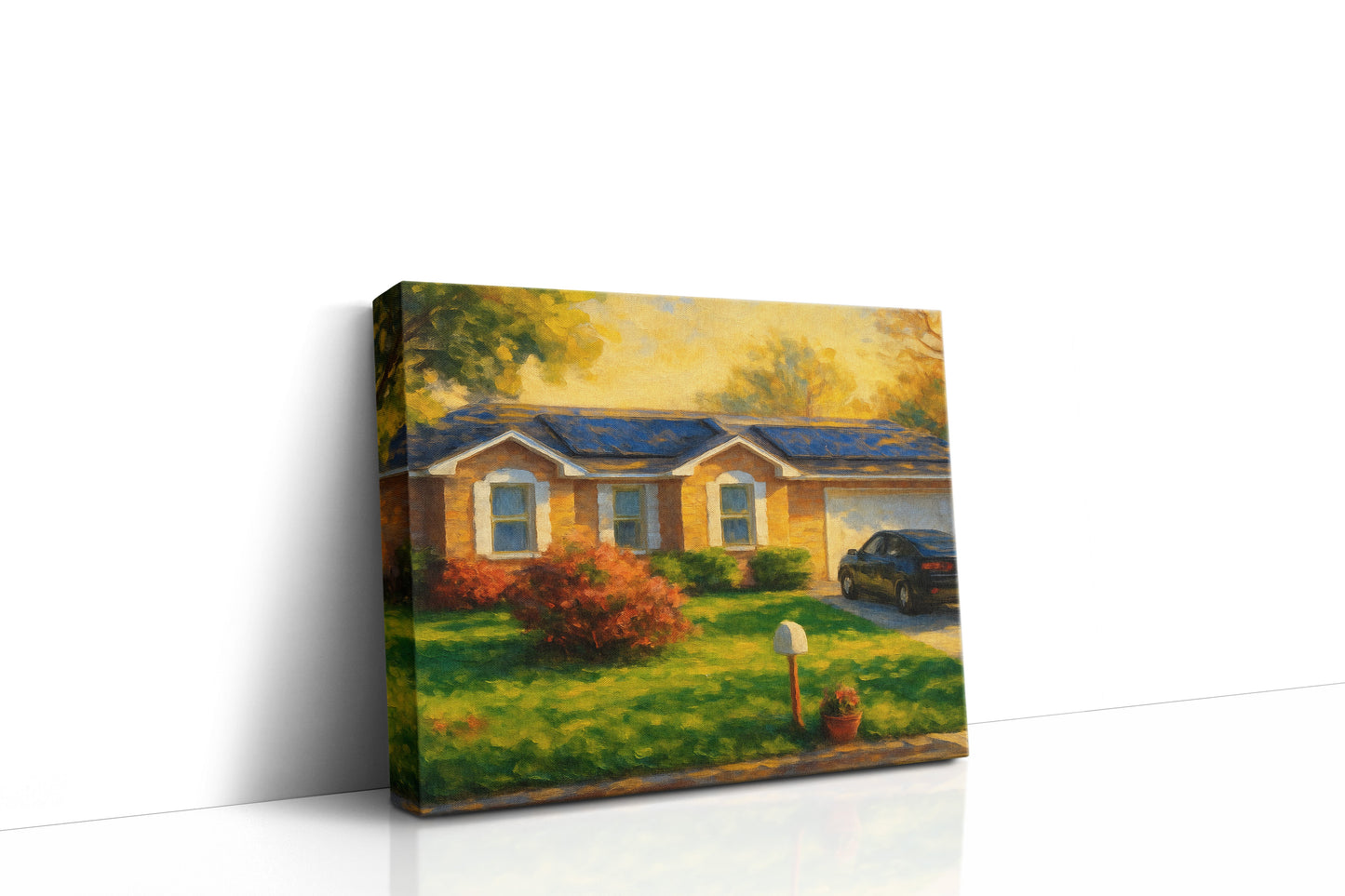 Mockup of 1713 Woodridge Dr, Brownwood, TX 76801 oil painting on canvas