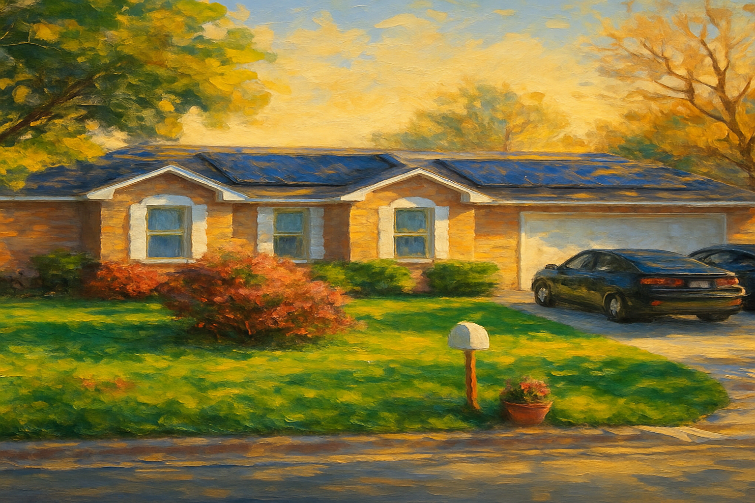 Oil painting of 1713 Woodridge Dr, Brownwood, TX 76801