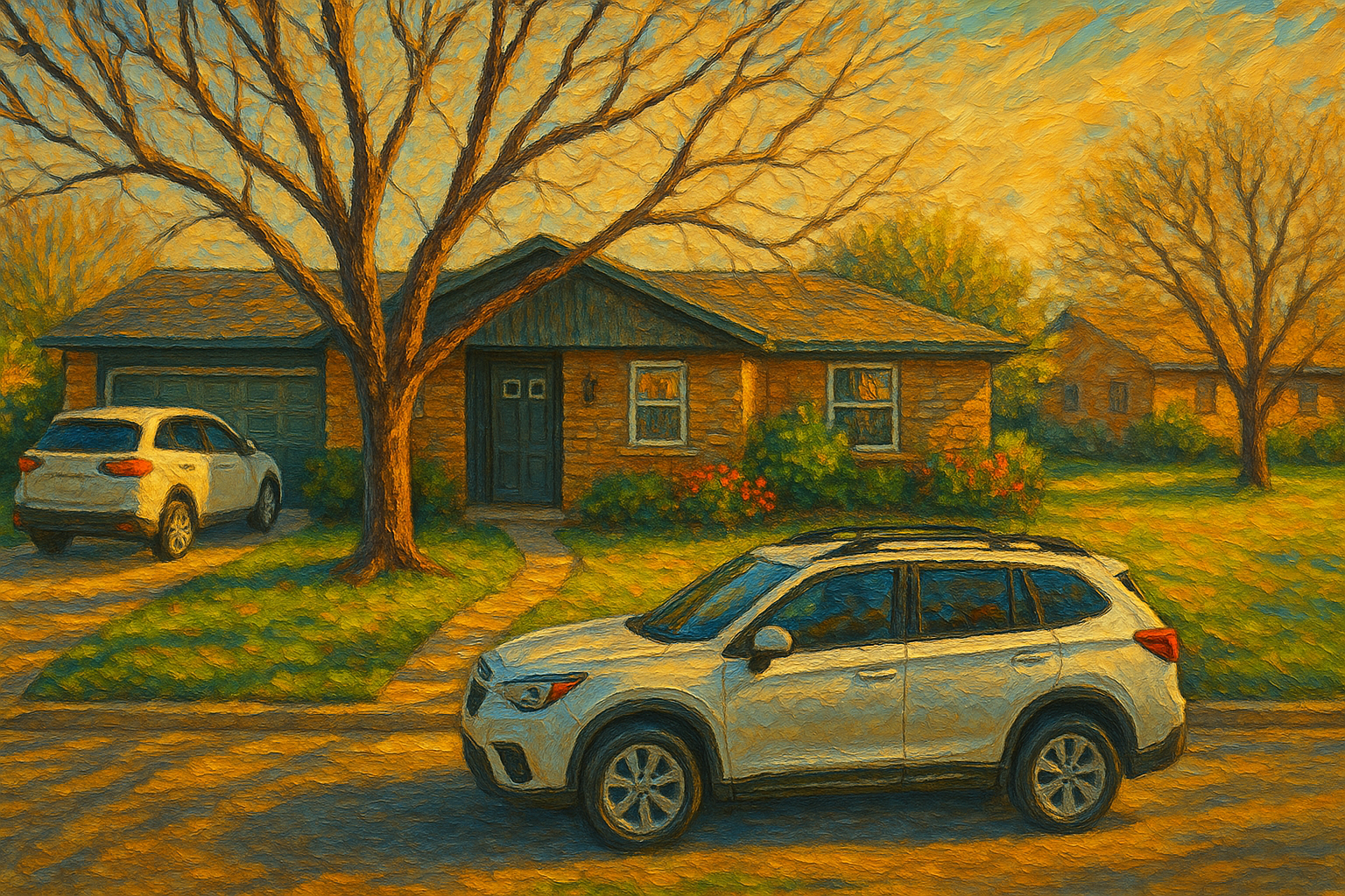 Oil painting of 1714 Brooks Ave, Brownwood, TX 76801