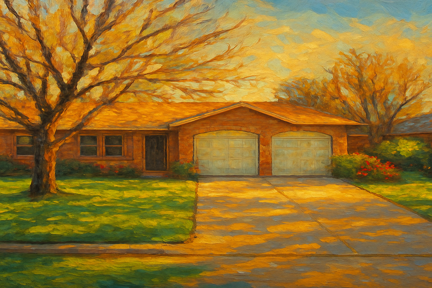 Oil painting of 1716 Brooks Ave, Brownwood, TX 76801