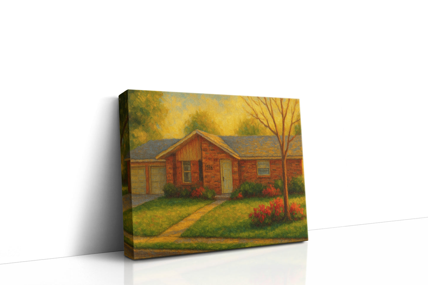 Mockup of 1716 Southgate Dr, Brownwood, TX 76801 oil painting on canvas