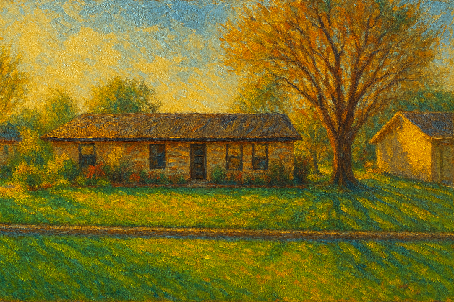 Oil painting of 1716 Tulane Dr, Brownwood, TX 76801