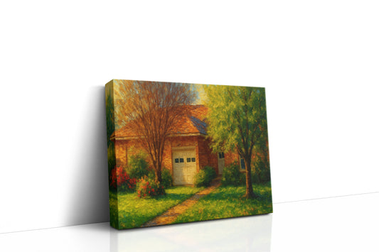 Mockup of 1718 Southgate Dr, Brownwood, TX 76801 oil painting on canvas