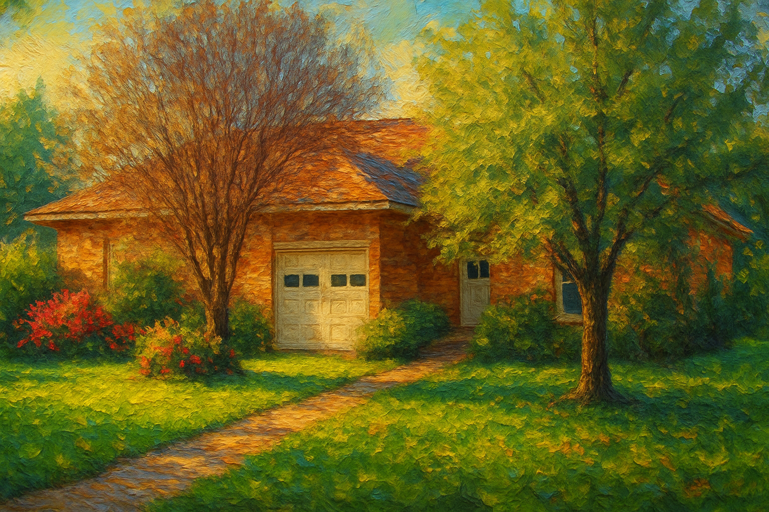 Oil painting of 1718 Southgate Dr, Brownwood, TX 76801