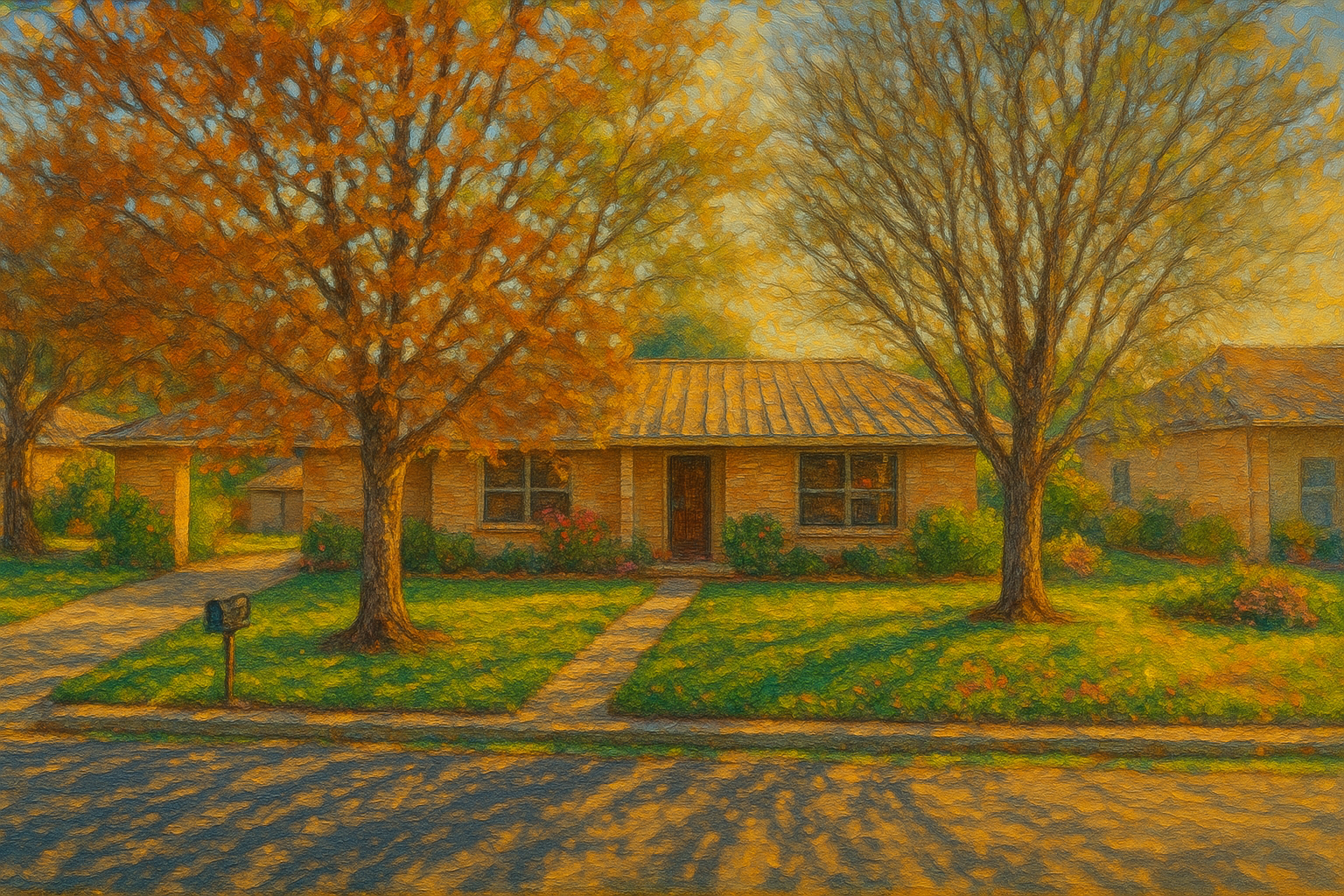 Oil painting of 1718 Tulane Dr, Brownwood, TX 76801