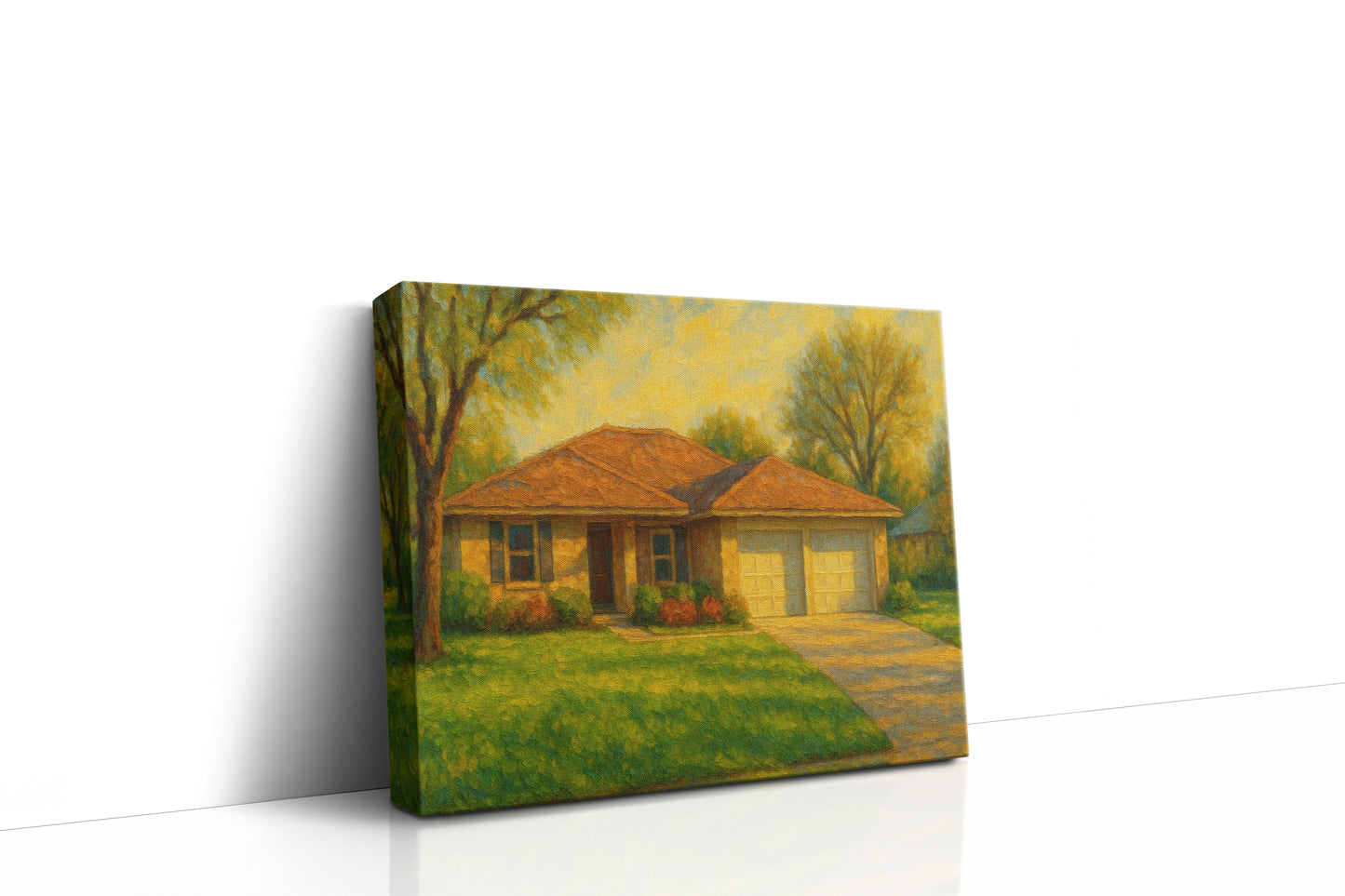 Mockup of 1719 Delwood Dr, Brownwood, TX 76801 oil painting on canvas