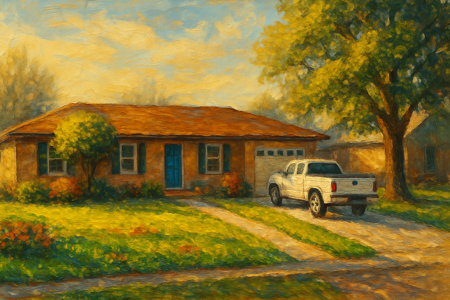Oil painting of 1719 Southgate Dr, Brownwood, TX 76801