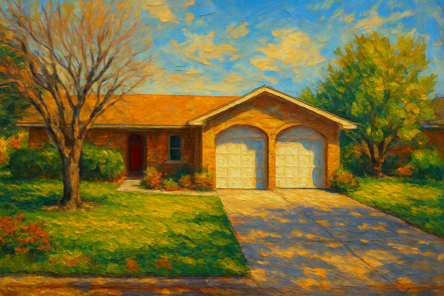 Oil painting of 1719 Woodridge Dr, Brownwood, TX 76801