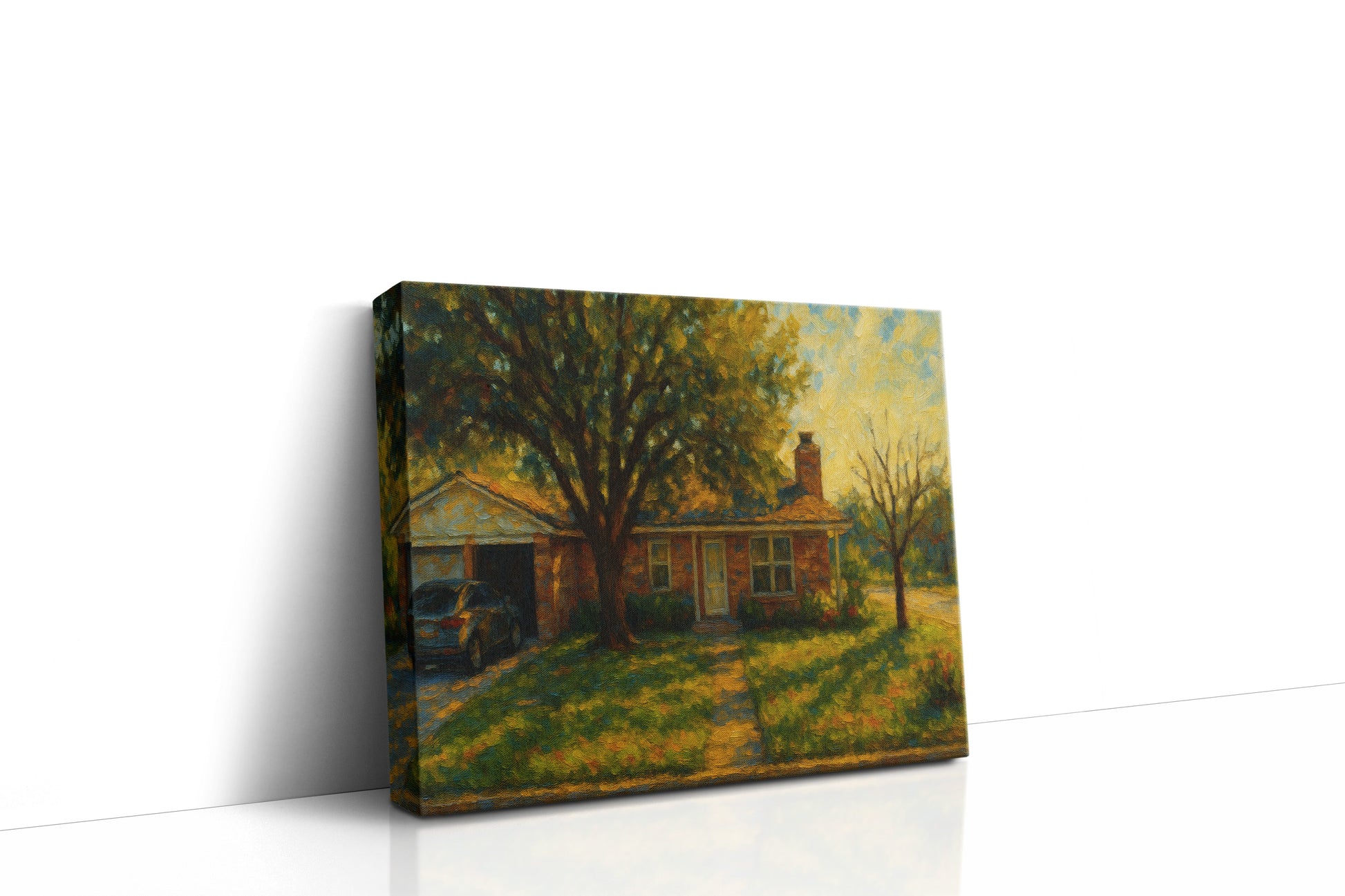 Mockup of 1720 Brooks Ave, Brownwood, TX 76801 oil painting on canvas