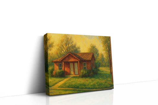Mockup of 1801 Sierra Dr, Brownwood, TX 76801 oil painting on canvas